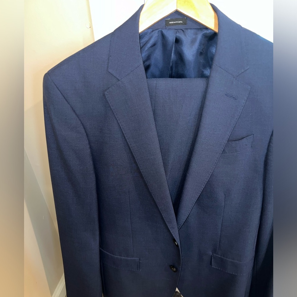 J. Ferrar Ultra Comfort Mens Slim Fit Suit Jacket 38L pants 32x30🔥🔥🔥🔥